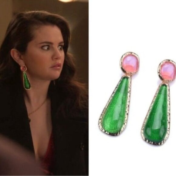 Zara Jewelry - Zara Style Selena Gomez Gold Resin Earrings 🔥🔥🔥✨✨💖